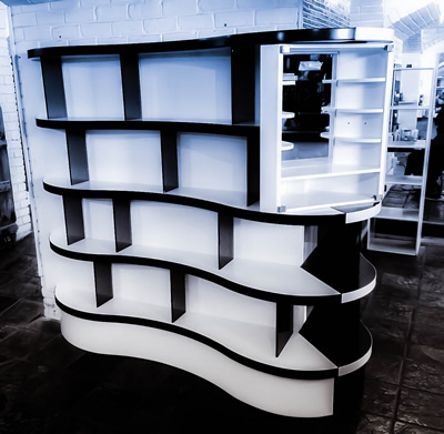 Image showcasing custom-designed shelves crafted to perfection.