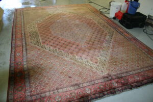Image of a beautiful rug brought to System Restoration Technologies for comprehensive cleaning and restoration.